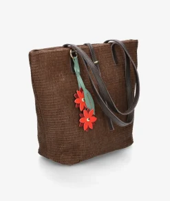 Bolso de rafia bloom&you IT BASKET en marrón