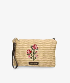Bolso de rafia bloom&you MIST FOLDER en beige