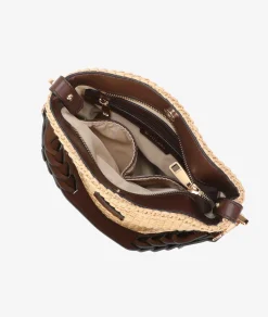 Bolso de rafia pabloochoa.shoes 20953 en camel