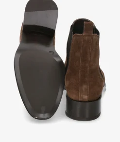 Botines Alpe 2349 en serraje marrón