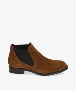 Botines Alpe 2646 en serraje cuero