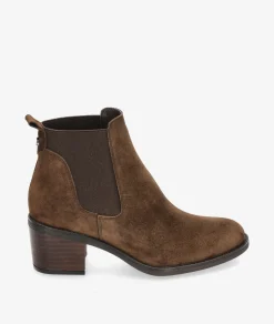 Botines Alpe 2202 en serraje marrón