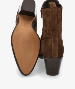 Botines Alpe 5213 en serraje marrón