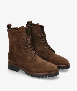 Botines Alpe 2610 en serraje marrón