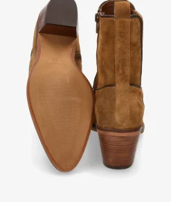 Botines Alpe 5213 en serraje cuero