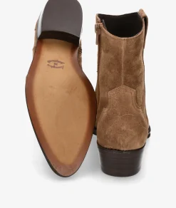 Botines Alpe 2548 en serraje taupe