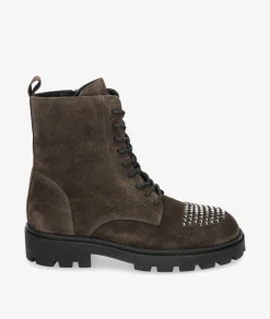 Botines Alpe 5307 en serraje gris