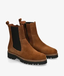 Botines Bryan 4328-R en serraje cuero