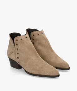 Botines Kénnebec 954 TACHAS en serraje taupe