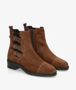 Botines LOL LUAR 7443 en serraje taupe