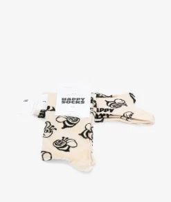Calcetínes unisex HAPPY SOCKS P000136 en beige