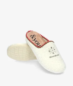 Chinela bloom&you BLOOM ETHNIC SLIPPERS en hueso
