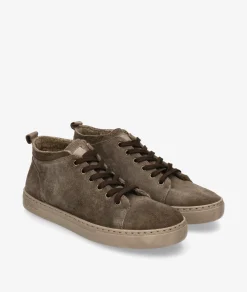 Deportivos Natural World 6721 en serraje kaki