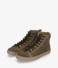 Deportivos Natural World 6220 en serraje kaki