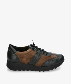 Deportivos pabloochoa.shoes GEO 20-BANDA PICADA en serraje taupe