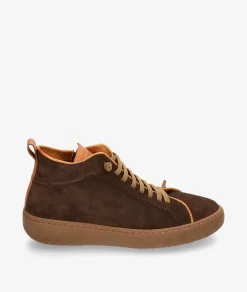 Deportivos Walk & Fly EST-03-104 en serraje marrón