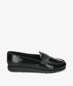 Mocasines Flex&Go ST1122 en charol negro