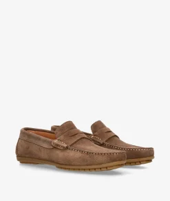 Mocasines pabloochoa.shoes 82223 en serraje marrón
