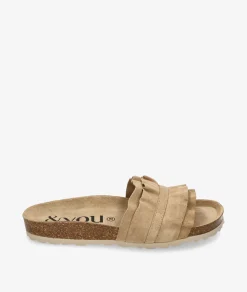 Sandalias bloom&you LILA en serraje taupe