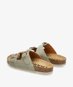 Sandalias bloom&you NENUFAR en serraje verde