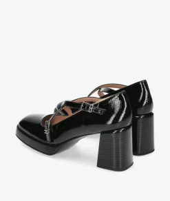 vestir con plataforma Hispanitas HI243660 en charol negro