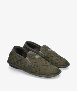 Zapatillas de casa Bio Relax 1566 en caki