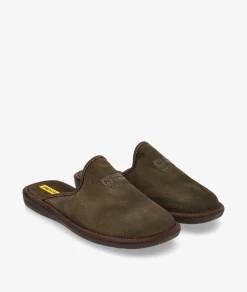 Zapatillas de casa Nordikas 236/F en serraje kaki