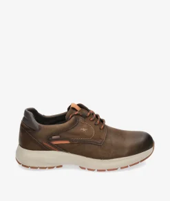 Zapatos casual Fluchos F2067 en nobuck marrón