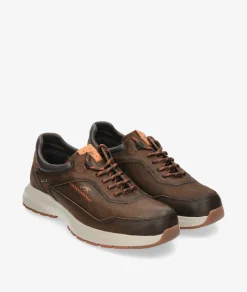 Zapatos casual Fluchos F2069 en nobuck marrón