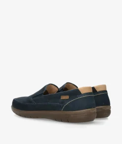 Zapatos casual LUISETTI 39502 NO en nobuck azul