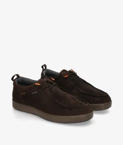 Zapatos casual St. Gallen POLI-01 en serraje marrón
