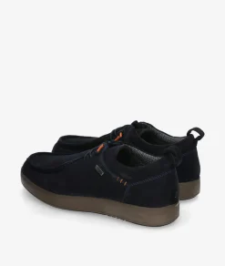 Zapatos casual St. Gallen POLI-01 en serraje azul