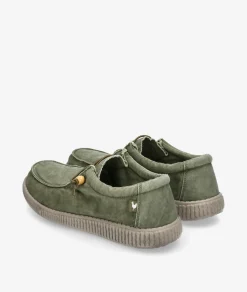 Zapatos casual Walk in Pitas WP150 WALLABY WASHED en caki