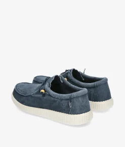 Zapatos casual Walk in Pitas WP150 WALLABY WASHED en azul marino