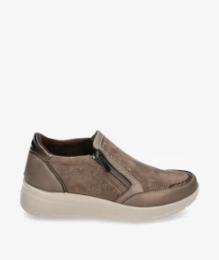 Zapatos confort Amarpies 29351 en topo