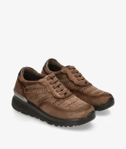 Zapatos confort Amarpies 29393 en topo