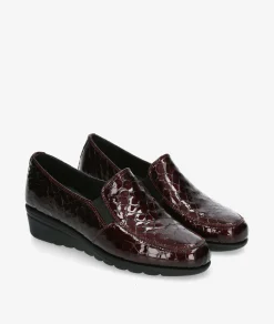 Zapatos confort St. Gallen ADELFA 20-11-15930 12176 en coco burdeos