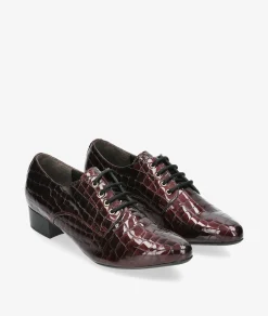 Zapatos de tacón Kénnebec 684 OJETES en charol burdeos