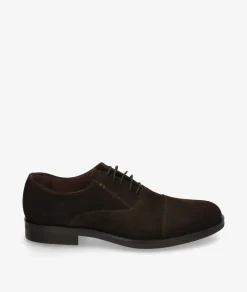 Zapatos de vestir pabloochoa.shoes 7012 en serraje marrón
