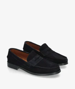 Zapatos de vestir Traveris 93000 en serraje azul