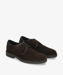 Zapatos de vestir Traveris 28751 en serraje marrón