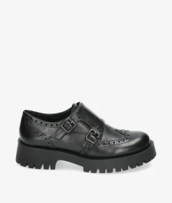 Zapatos inglés EVA PARIS 27906 en negro