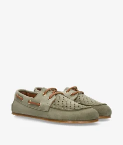 Zapatos Mustang 56365 en serraje kaki