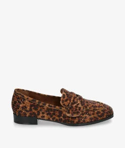 Zapatos planos D'angela 29006 en leopardo