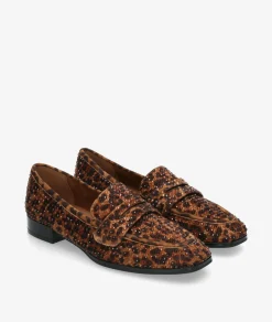 Zapatos planos D'angela 29006 en leopardo