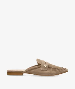 Zuecos bloom&you BETH en serraje taupe